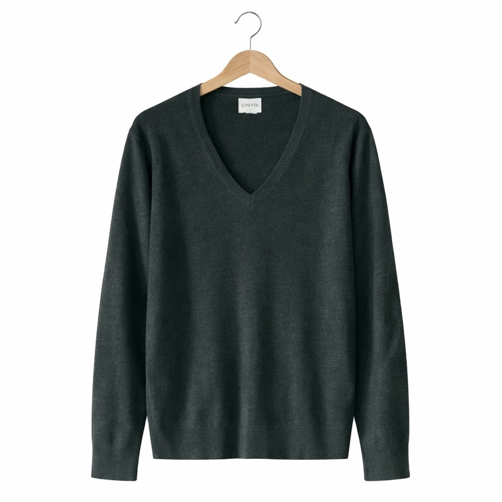 Chico’s Charcoal Gray VNeck Sweater